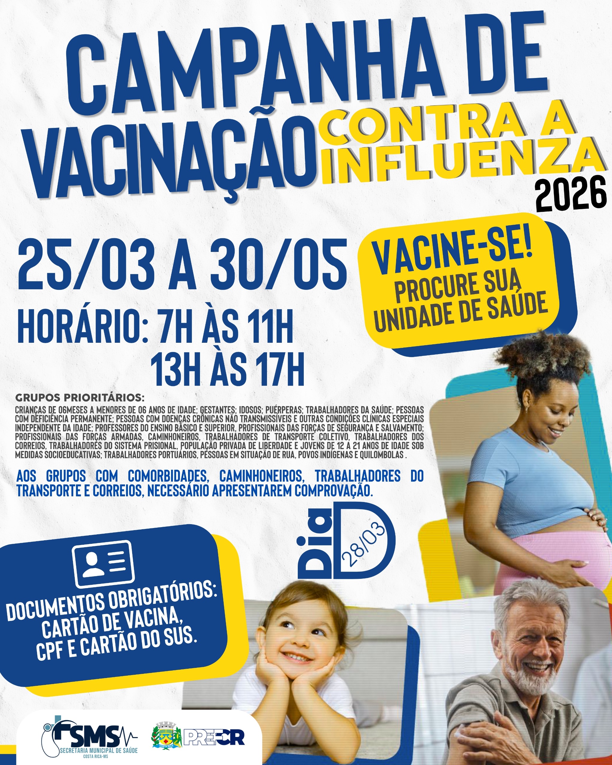 Costa Rica lança dia 25, campanha de vacinação contra a Influenza 2026 com foco em grupos prioritários
